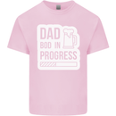 Dad Bod In Progress Funny Fathers Day Body Mens Cotton T-Shirt Tee Top Light Pink