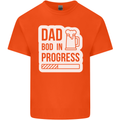 Dad Bod In Progress Funny Fathers Day Body Mens Cotton T-Shirt Tee Top Orange