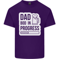 Dad Bod In Progress Funny Fathers Day Body Mens Cotton T-Shirt Tee Top Purple