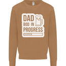 Dad Bod In Progress Funny Fathers Day Body Mens Sweatshirt Jumper Caramel Latte