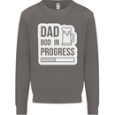 Dad Bod In Progress Funny Fathers Day Body Mens Sweatshirt Jumper Charcoal