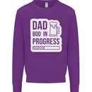 Dad Bod In Progress Funny Fathers Day Body Mens Sweatshirt Jumper Purple