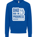 Dad Bod In Progress Funny Fathers Day Body Mens Sweatshirt Jumper Royal Blue