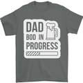 Dad Bod In Progress Funny Fathers Day Body Mens T-Shirt Cotton Gildan Charcoal