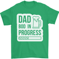 Dad Bod In Progress Funny Fathers Day Body Mens T-Shirt Cotton Gildan Irish Green