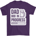 Dad Bod In Progress Funny Fathers Day Body Mens T-Shirt Cotton Gildan Purple