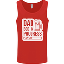Dad Bod In Progress Funny Fathers Day Body Mens Vest Tank Top Red