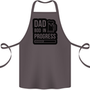Dad Bod In Progress Funny Fathers Day Cotton Apron 100% Organic Dark Grey