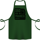 Dad Bod In Progress Funny Fathers Day Cotton Apron 100% Organic Forest Green