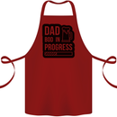 Dad Bod In Progress Funny Fathers Day Cotton Apron 100% Organic Maroon