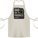 Dad Bod In Progress Funny Fathers Day Cotton Apron 100% Organic Natural