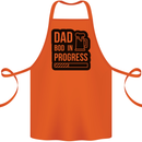 Dad Bod In Progress Funny Fathers Day Cotton Apron 100% Organic Orange