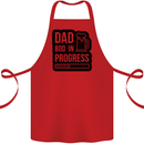 Dad Bod In Progress Funny Fathers Day Cotton Apron 100% Organic Red