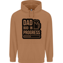 Dad Bod In Progress Funny Fathers Day Mens 80% Cotton Hoodie Caramel Latte