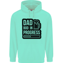 Dad Bod In Progress Funny Fathers Day Mens 80% Cotton Hoodie Peppermint