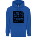 Dad Bod In Progress Funny Fathers Day Mens 80% Cotton Hoodie Royal Blue