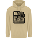 Dad Bod In Progress Funny Fathers Day Mens 80% Cotton Hoodie Sand