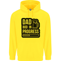 Dad Bod In Progress Funny Fathers Day Mens 80% Cotton Hoodie Yellow
