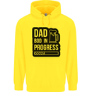 Dad Bod In Progress Funny Fathers Day Mens 80% Cotton Hoodie Yellow