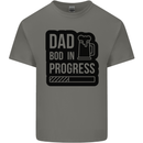 Dad Bod In Progress Funny Fathers Day Mens Cotton T-Shirt Tee Top Charcoal