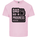 Dad Bod In Progress Funny Fathers Day Mens Cotton T-Shirt Tee Top Light Pink
