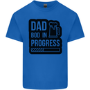 Dad Bod In Progress Funny Fathers Day Mens Cotton T-Shirt Tee Top Royal Blue