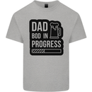 Dad Bod In Progress Funny Fathers Day Mens Cotton T-Shirt Tee Top Sports Grey