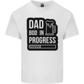 Dad Bod In Progress Funny Fathers Day Mens Cotton T-Shirt Tee Top White