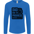 Dad Bod In Progress Funny Fathers Day Mens Long Sleeve T-Shirt Royal Blue