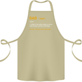 Dad Definition Funny Father's Day Cotton Apron 100% Organic Khaki