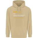 Dad Definition Funny Father's Day Mens 80% Cotton Hoodie Sand