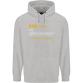 Dad Definition Funny Father's Day Mens 80% Cotton Hoodie White