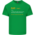Dad Definition Funny Father's Day Mens Cotton T-Shirt Tee Top Irish Green
