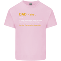 Dad Definition Funny Father's Day Mens Cotton T-Shirt Tee Top Light Pink