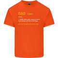 Dad Definition Funny Father's Day Mens Cotton T-Shirt Tee Top Orange
