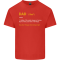 Dad Definition Funny Father's Day Mens Cotton T-Shirt Tee Top Red