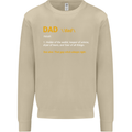 Dad Definition Funny Father's Day Mens Sweatshirt Jumper Sand