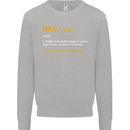 Dad Definition Funny Father's Day Mens Sweatshirt Jumper Sports Grey