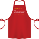 Dad Definition Funny Fathers Day Daddy Cotton Apron 100% Organic Red