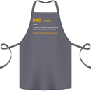 Dad Definition Funny Fathers Day Daddy Cotton Apron 100% Organic Steel