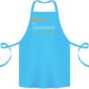 Dad Definition Funny Fathers Day Daddy Cotton Apron 100% Organic Turquoise