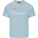 Dad Definition Funny Fathers Day Daddy Mens Cotton T-Shirt Tee Top Light Blue