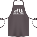 Dad Evolution Fathers Day Cotton Apron 100% Organic Dark Grey