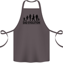 Dad Evolution Fathers Day Cotton Apron 100% Organic Dark Grey