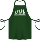 Dad Evolution Fathers Day Cotton Apron 100% Organic Forest Green
