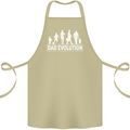 Dad Evolution Fathers Day Cotton Apron 100% Organic Khaki