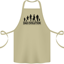 Dad Evolution Fathers Day Cotton Apron 100% Organic Khaki