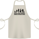 Dad Evolution Fathers Day Cotton Apron 100% Organic Natural
