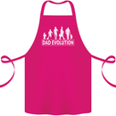 Dad Evolution Fathers Day Cotton Apron 100% Organic Pink
