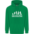 Dad Evolution Fathers Day Mens 80% Cotton Hoodie Irish Green